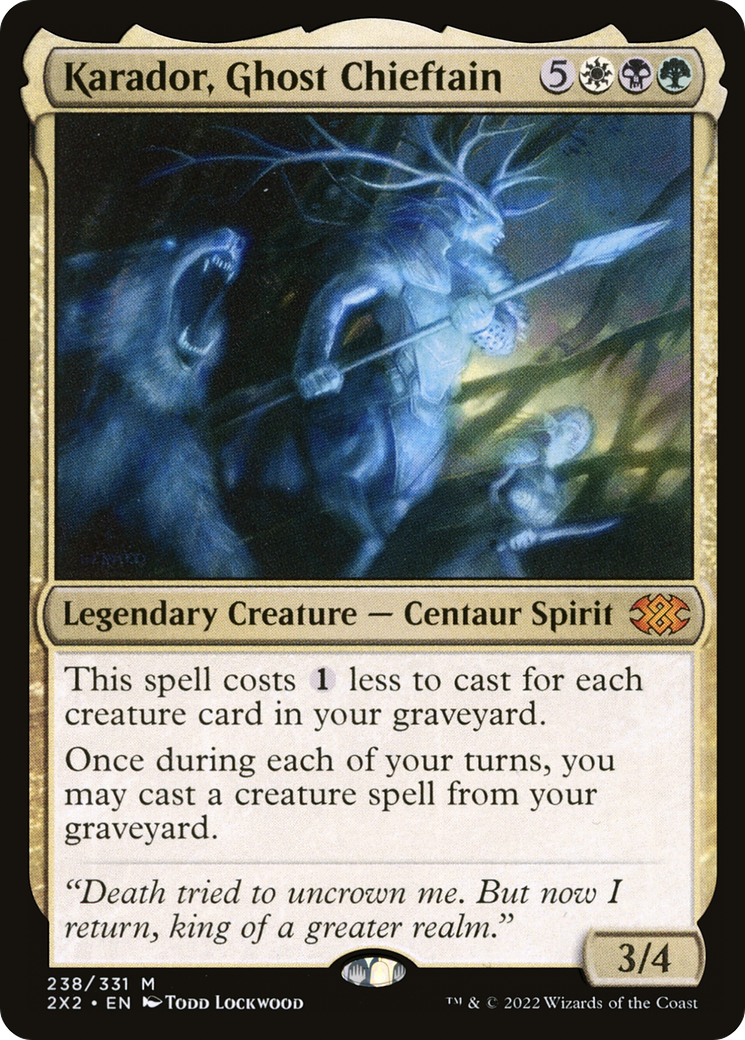 Karador, Ghost Chieftain [Double Masters 2022]-1