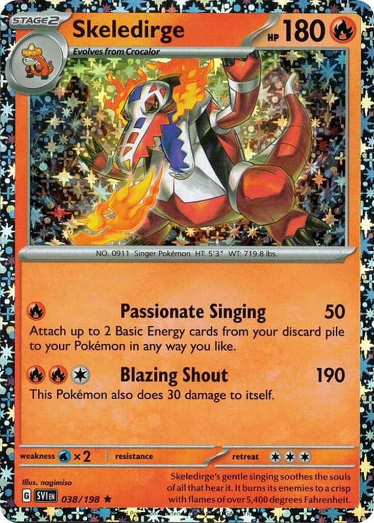 Skeledirge (038/198) (Sparkle Holo) [Miscellaneous Cards]-1