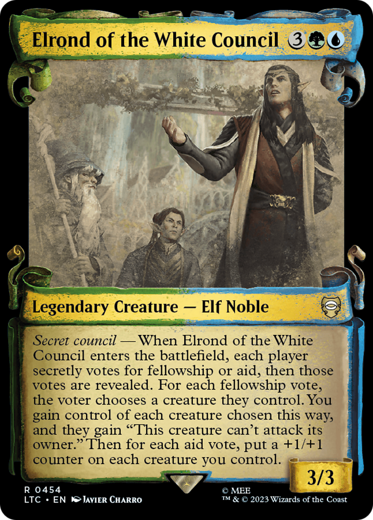 Elrond of the White Council [The Lord of the Rings: Tales of Middle-Earth Commander Showcase Scrolls]-1