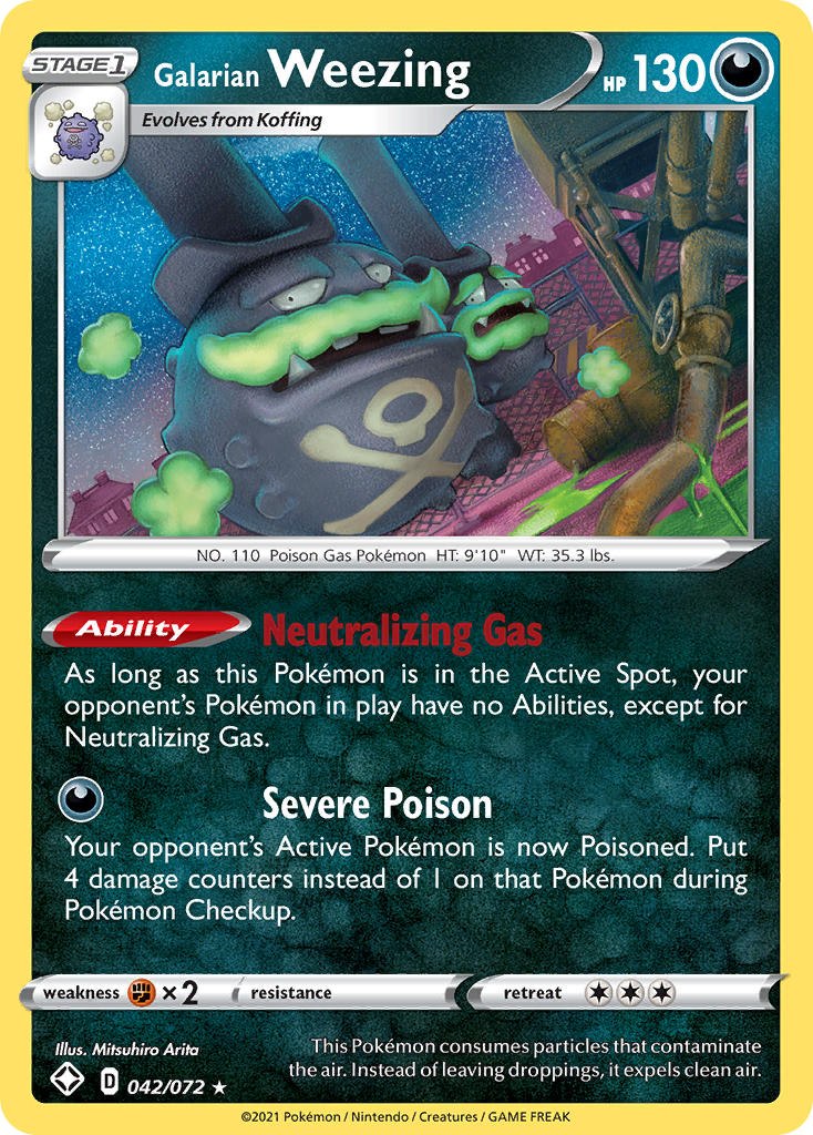 Galarian Weezing (042/072) [Sword & Shield: Shining Fates]-1