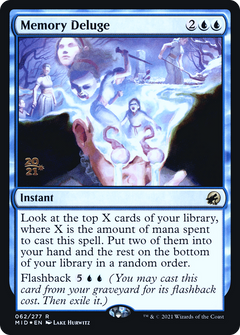 Memory Deluge [Innistrad: Midnight Hunt Prerelease Promos]-1