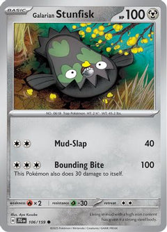 Galarian Stunfisk (106/159) [Scarlet & Violet: Journey Together]-1