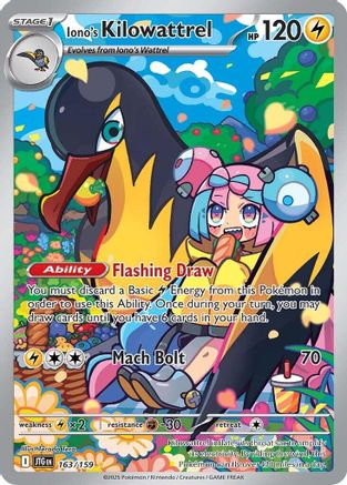 Iono's Kilowattrel (163/159) [Scarlet & Violet: Journey Together]