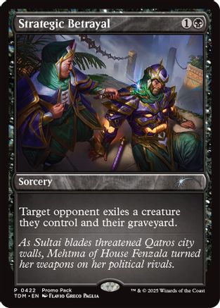 Strategic Betrayal (Promo Pack) [Tarkir: Dragonstorm Promos]-1