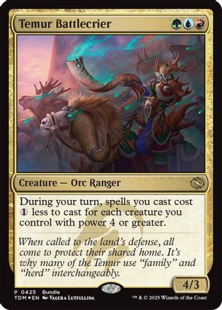 Temur Battlecrier (Bundle) [Tarkir: Dragonstorm Promos]-1