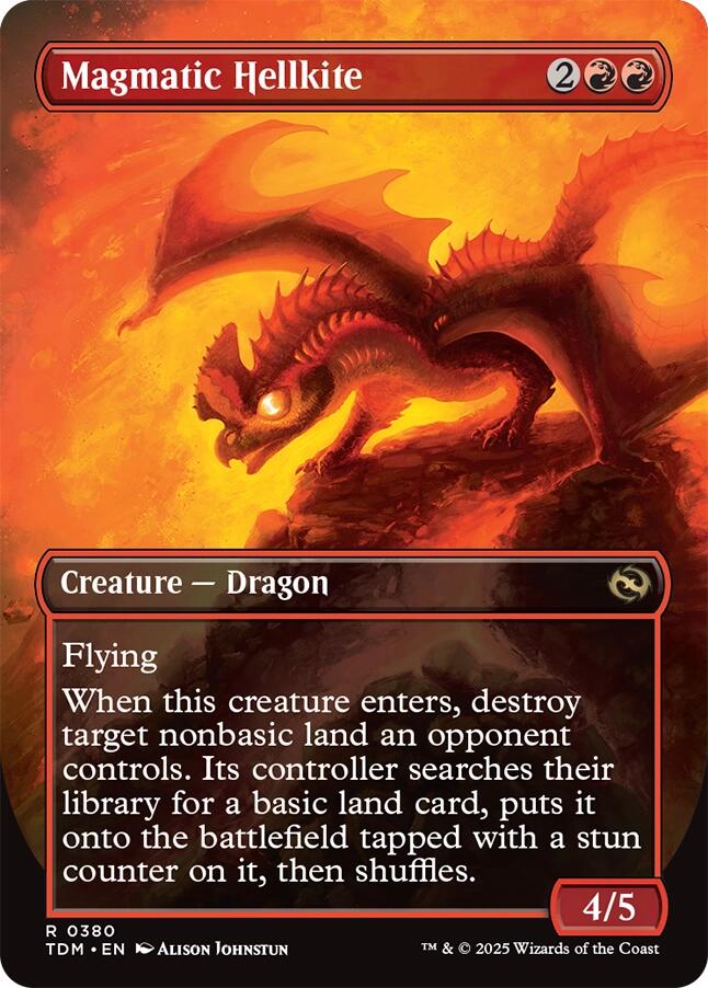 Magmatic Hellkite (Borderless) [Tarkir: Dragonstorm]-2