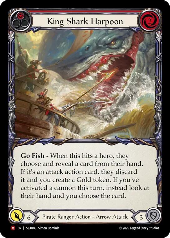 King Shark Harpoon [SEA086] (High Seas)  Rainbow Foil-1
