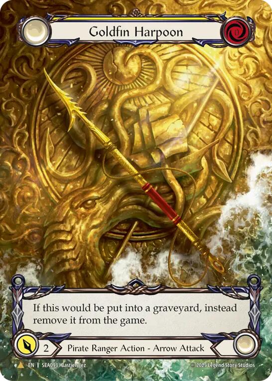 Goldfin Harpoon (Marvel) (Golden) [SEA093] (High Seas)  Cold Foil-1