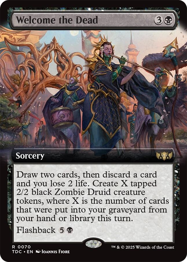 Welcome the Dead (Extended Art) [Tarkir: Dragonstorm Commander]-1