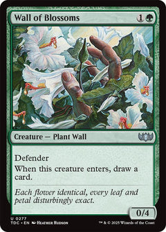 Wall of Blossoms [Tarkir: Dragonstorm Commander]-1