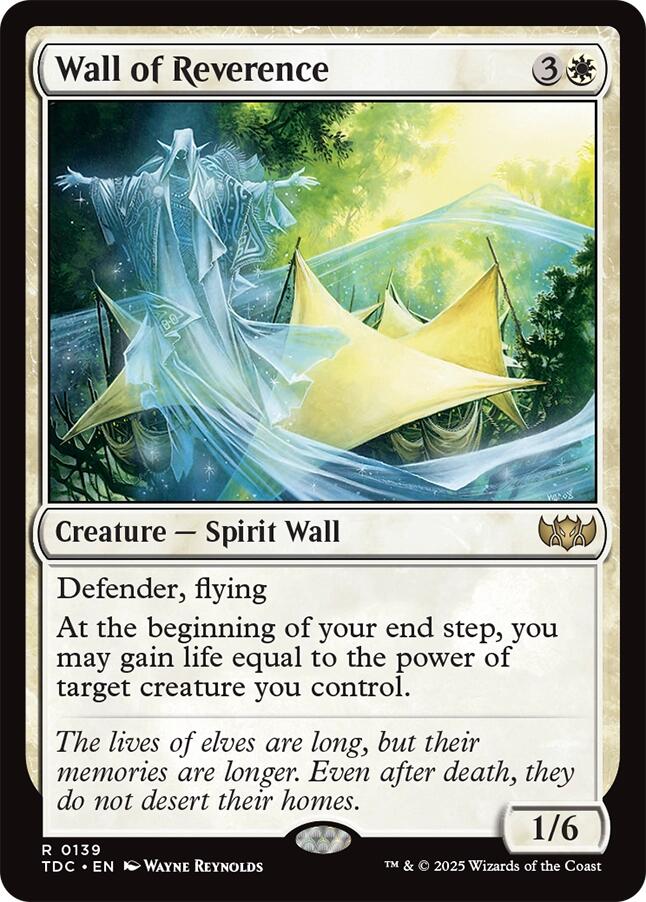 Wall of Reverence [Tarkir: Dragonstorm Commander]-1