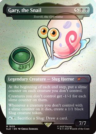 Gary, the Snail - Toxrill, the Corrosive (Rainbow Foil) [Secret Lair Drop Series]-1