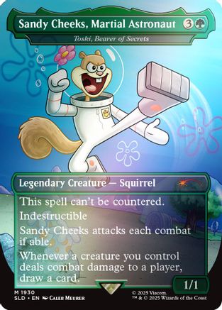 Sandy Cheeks, Martial Astronaut - Toski, Bearer of Secrets (Rainbow Foil) [Secret Lair Drop Series]-1