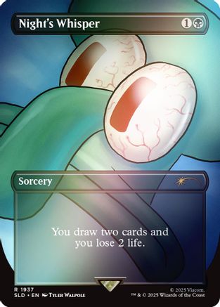 Night's Whisper (Rainbow Foil) [Secret Lair Drop Series]-1