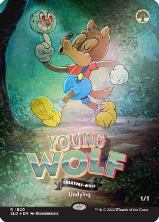 Young Wolf (Rainbow Foil) (SLD-1820) - Secret Lair Drop Series Foil-1