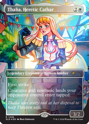 Thalia, Heretic Cathar (Rainbow Foil) [Secret Lair Drop Series]-1