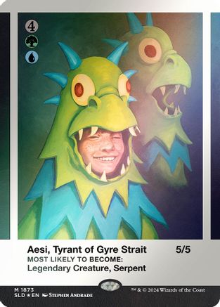 Aesi, Tyrant of Gyre Strait (Rainbow Foil) [Secret Lair Drop Series]-3
