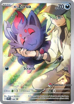 N's Zorua (SVP189) (Pokemon Center Exclusive) [Scarlet & Violet: Black Star Promos]-1