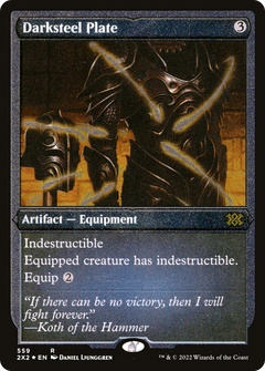 Darksteel Plate (Foil Etched) [Double Masters 2022]-1