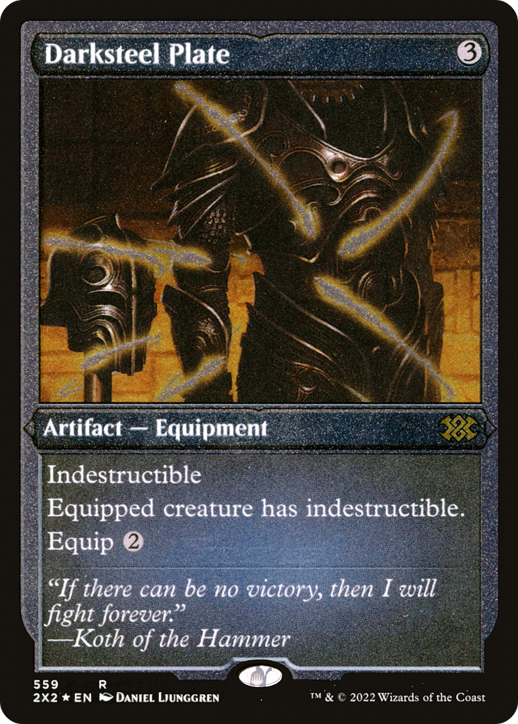 Darksteel Plate (Foil Etched) [Double Masters 2022]-1