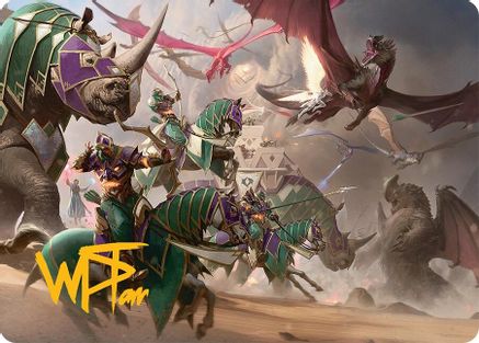 United Battlefront Art Card (5/54) (Gold-Stamped Signature) (AATDM-005) - Art Series: Tarkir: Dragonstorm-1