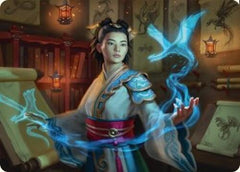 Dragonologist Art Card (6/54) [Tarkir: Dragonstorm Art Series]-1