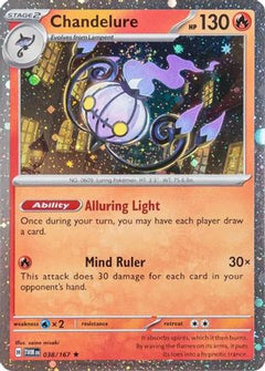 Chandelure (038/167) (Cosmos Holo) [Scarlet & Violet: Twilight Masquerade]-1