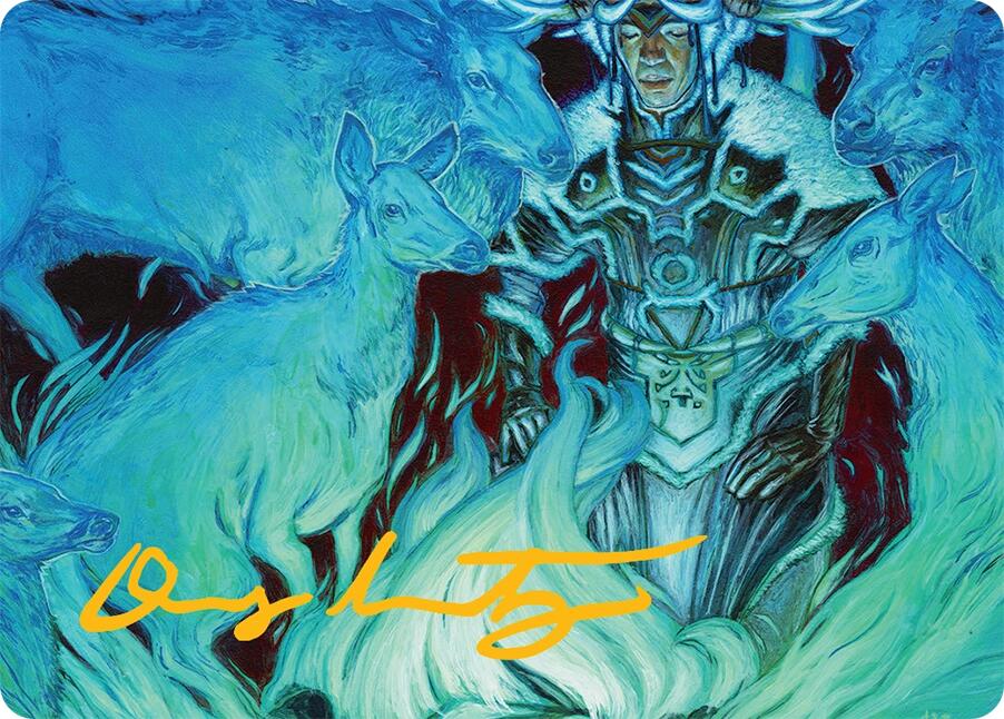 Unending Whisper Art Card (9/54) (Gold-Stamped Signature) [Tarkir: Dragonstorm Art Series]-1