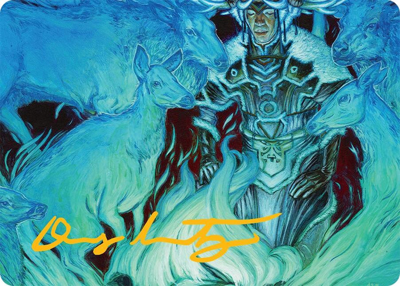 Unending Whisper Art Card (9/54) (Gold-Stamped Signature) [Tarkir: Dragonstorm Art Series]-1
