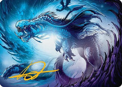 Roiling Dragonstorm Art Card (33/54) (Gold-Stamped Signature) [Tarkir: Dragonstorm Art Series]-1