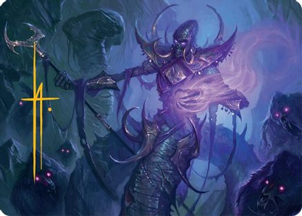 Sidisi, Regent of the Mire Art Card (14/54) (Gold-Stamped Signature) [Tarkir: Dragonstorm Art Series]-1