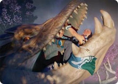 Jaws of Defeat Art Card (53/54) [Tarkir: Dragonstorm Art Series]-1