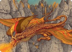 Magmatic Hellkite Art Card (34/54) [Tarkir: Dragonstorm Art Series]-1