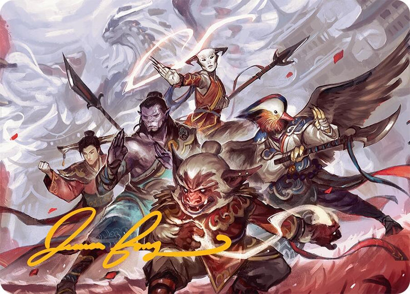 Will of the Jeskai Art Card (54/54) (Gold-Stamped Signature) [Tarkir: Dragonstorm Art Series]-1