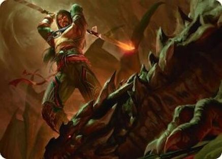 Sarkhan's Resolve Art Card (18/54) [Tarkir: Dragonstorm Art Series]-1