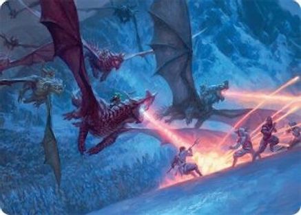 Dragonback Assault Art Card (22/54) [Tarkir: Dragonstorm Art Series]-1