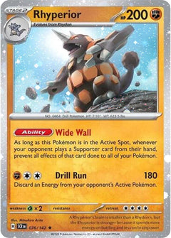 Rhyperior (076/142) (Cosmos Holo) [Scarlet & Violet: Stellar Crown]-1