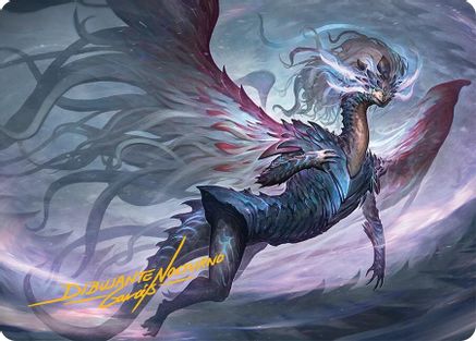 Shiko, Paragon of the Way Art Card (37/54) (Gold-Stamped Signature) [Tarkir: Dragonstorm Art Series]-1