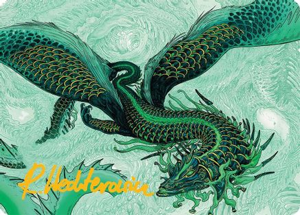 Teval, Arbiter of Virtue Art Card (38/54) (Gold-Stamped Signature) [Tarkir: Dragonstorm Art Series]-1