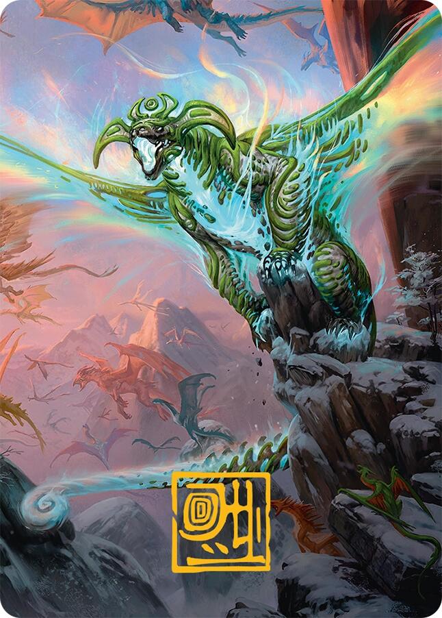 Ureni of the Unwritten Art Card (51/54) (Gold-Stamped Signature) [Tarkir: Dragonstorm Art Series]-1
