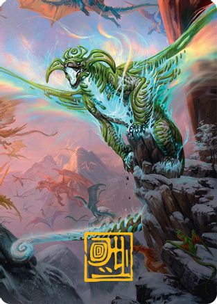 Ureni of the Unwritten Art Card (51/54) (Gold-Stamped Signature) (AATDM-051) - Art Series: Tarkir: Dragonstorm-1