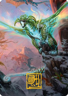 Ureni of the Unwritten Art Card (51/54) (Gold-Stamped Signature) (AATDM-051) - Art Series: Tarkir: Dragonstorm-1