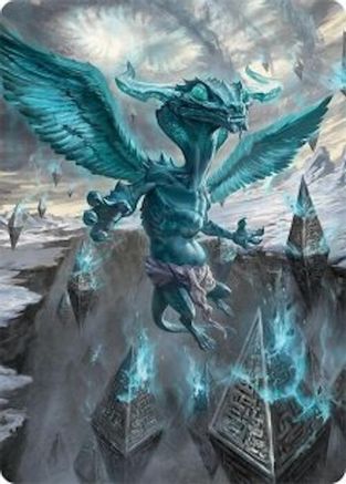 Ugin, Eye of the Storms Art Card (47/54) (AATDM-047) - Art Series: Tarkir: Dragonstorm-1