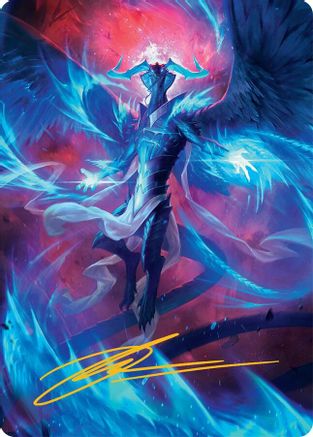 Ugin, Eye of the Storms Art Card (48/54) (Gold-Stamped Signature) (AATDM-048) - Art Series: Tarkir: Dragonstorm-1