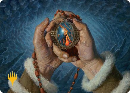 Mox Jasper Art Card (28/54) (Gold-Stamped) [Tarkir: Dragonstorm Art Series]-1