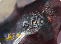 Dragonfire Blade Art Card (40/54) (Gold-Stamped Signature) [Tarkir: Dragonstorm Art Series]-1