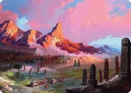Rugged Highlands Art Card (29/54) [Tarkir: Dragonstorm Art Series]-1