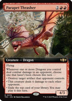 Parapet Thrasher (Extended Art) [Tarkir: Dragonstorm Commander]-1