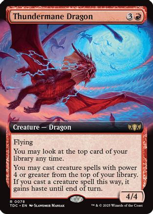 Thundermane Dragon (Extended Art) [Tarkir: Dragonstorm Commander]-1