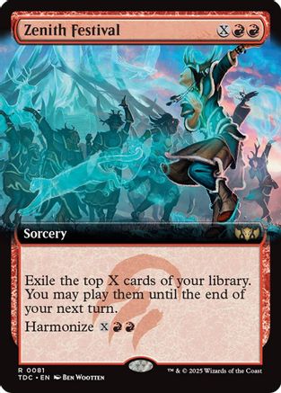 Zenith Festival (Extended Art) (TDC-081) - Commander: Tarkir: Dragonstorm-1